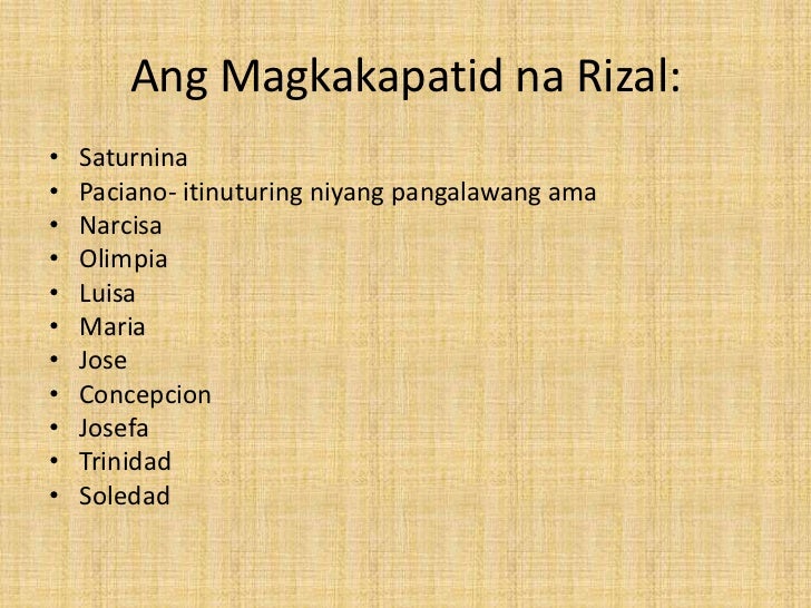 Buhay ni rizal