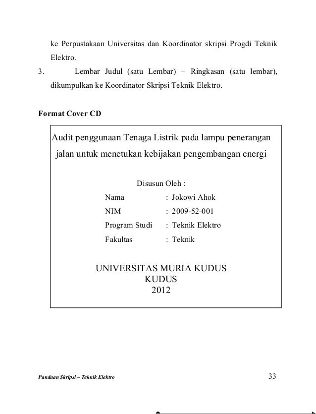 Judul Skripsi Elektro Telekomunikasi Di - addictkindl