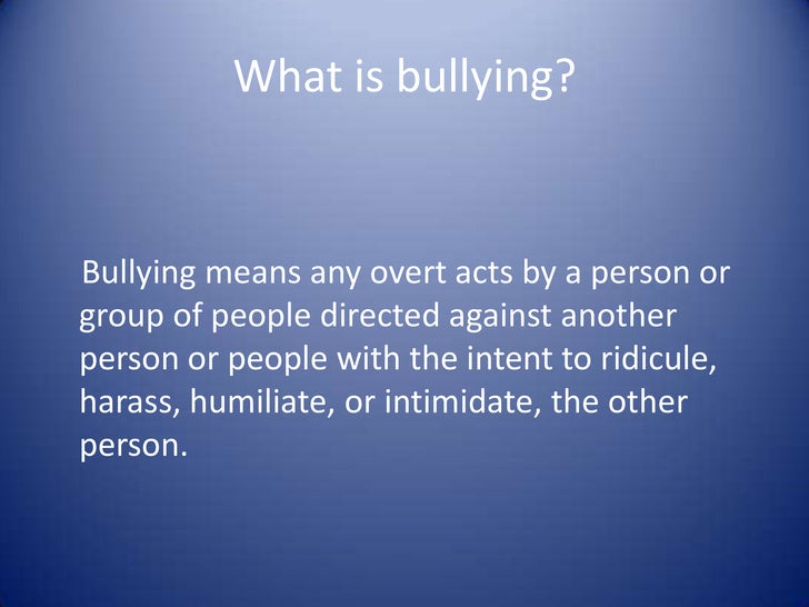 what is a bully bully powerpoint what is a bully bully powerpoint