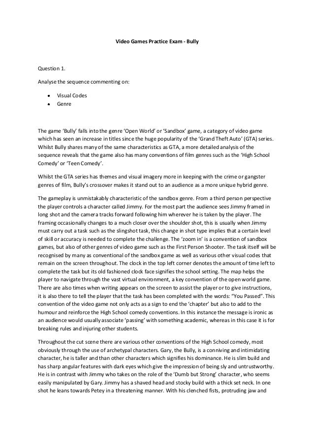 Argumentative essay on bullying in schools