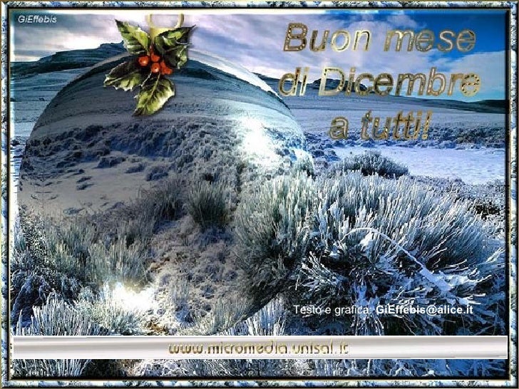 Buon Primo Dicembre Buon Mese Di Dicembre B