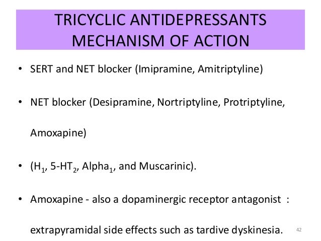 Amoxapine Drug Action