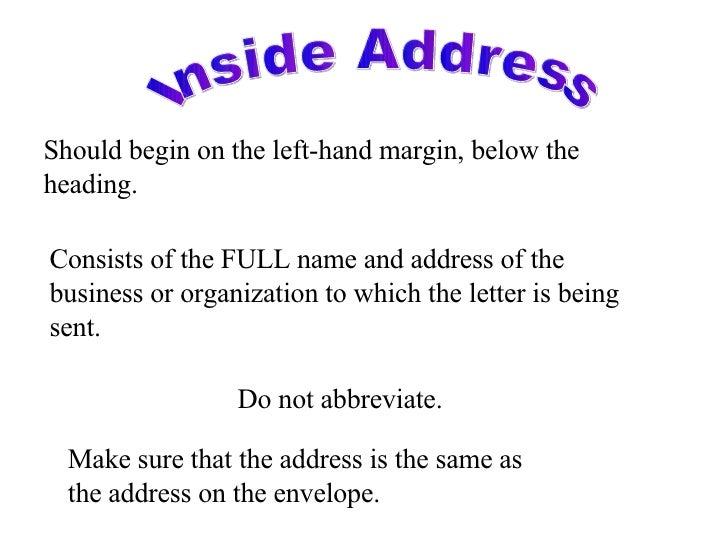business letter inside address inside address business letter part inside address business letter inside address inside address business letter part inside address