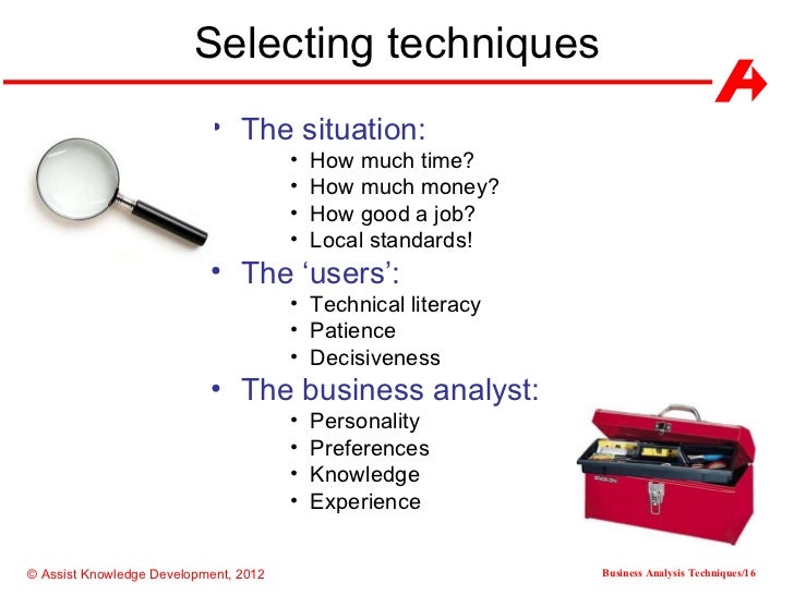 business analysis techniques business analysis techniques
