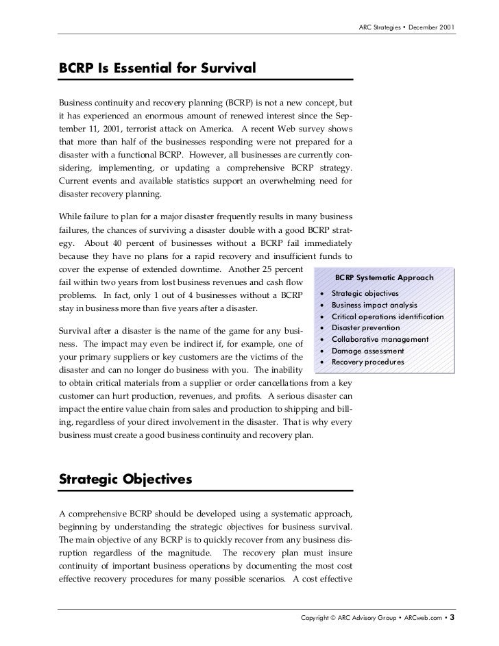 Business Continuity And Recovery Planning For Manufacturing Manufacturing Disaster Recovery Plan Template