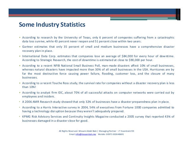 business continuity plan case study business continuity plan case study