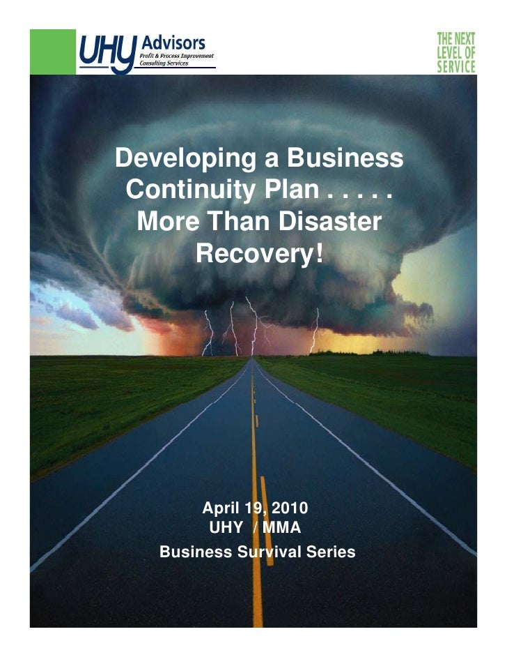 Business Continuity Disaster Recovery Dissertation