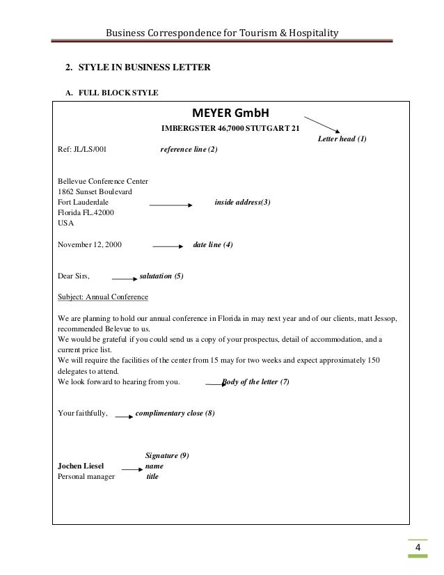 block style cover letters
