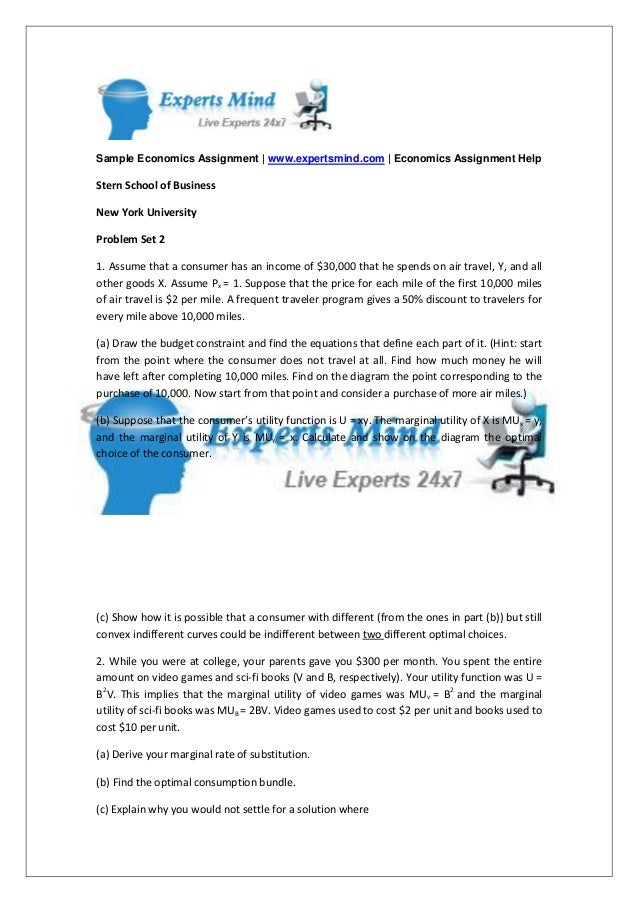Business economics assignment help online