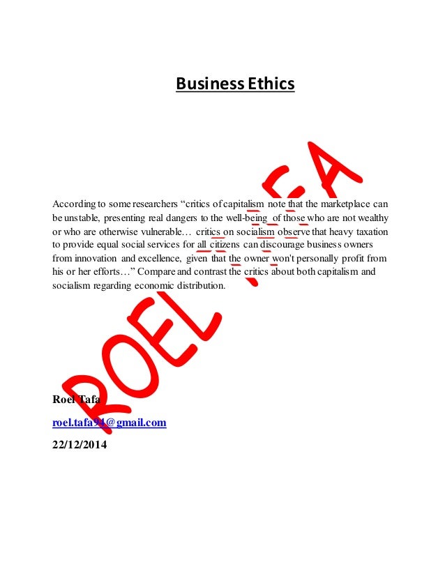 Essays on capitalism