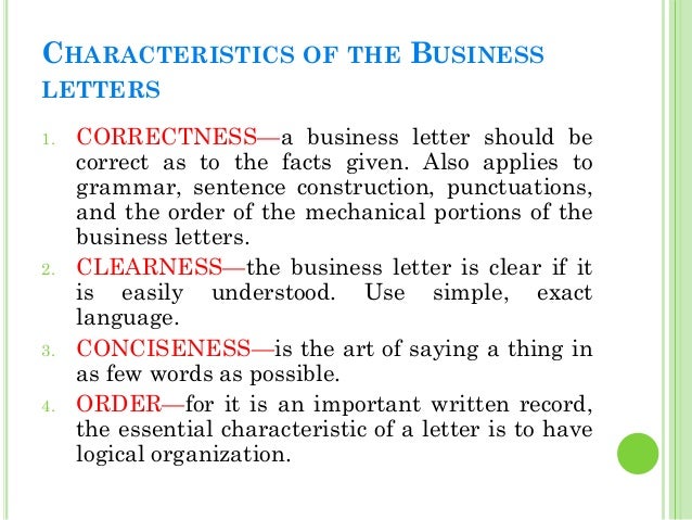 business letters characteristics business letters business letters characteristics business letters