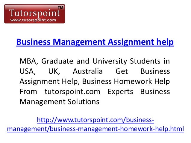 Business assignment helper