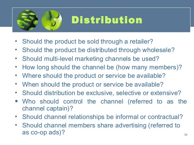 Channels of distribution essay