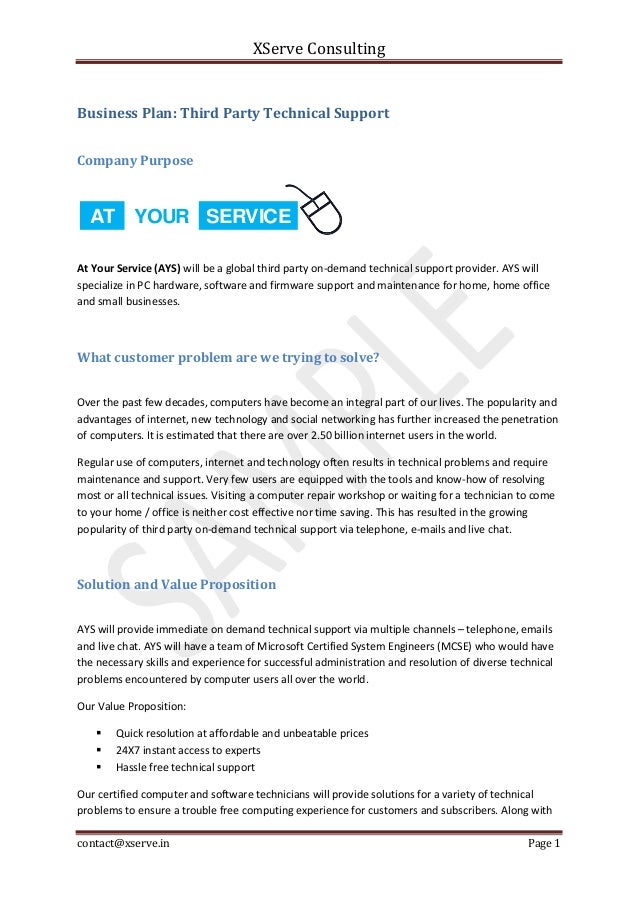 email sample proposal business