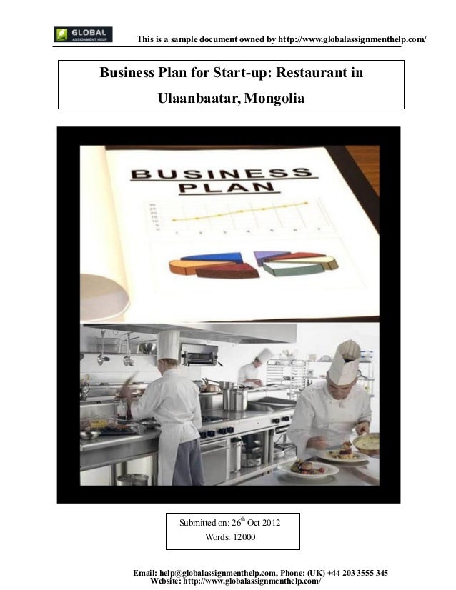 Business Plan For Starting A Restaurant
