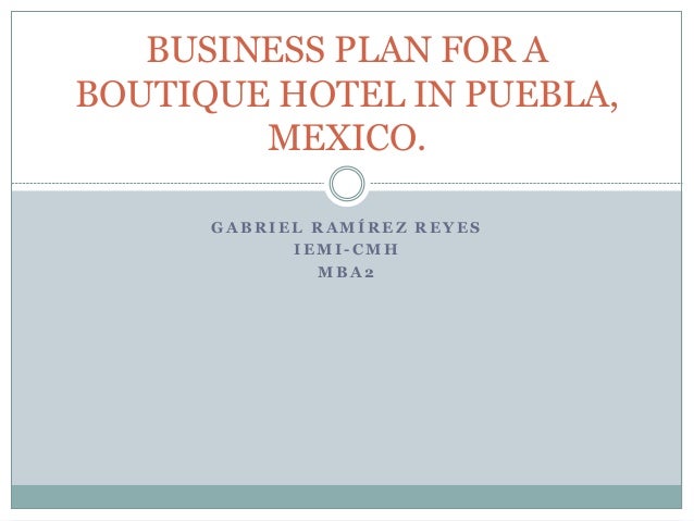 Pdf hotel business plan