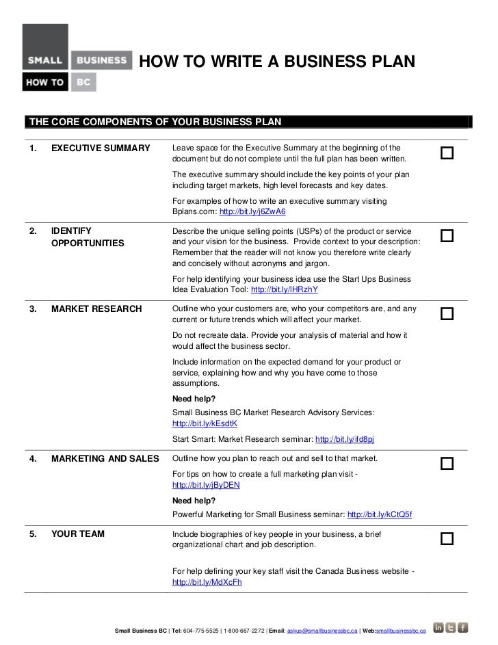 Writing a business plan help