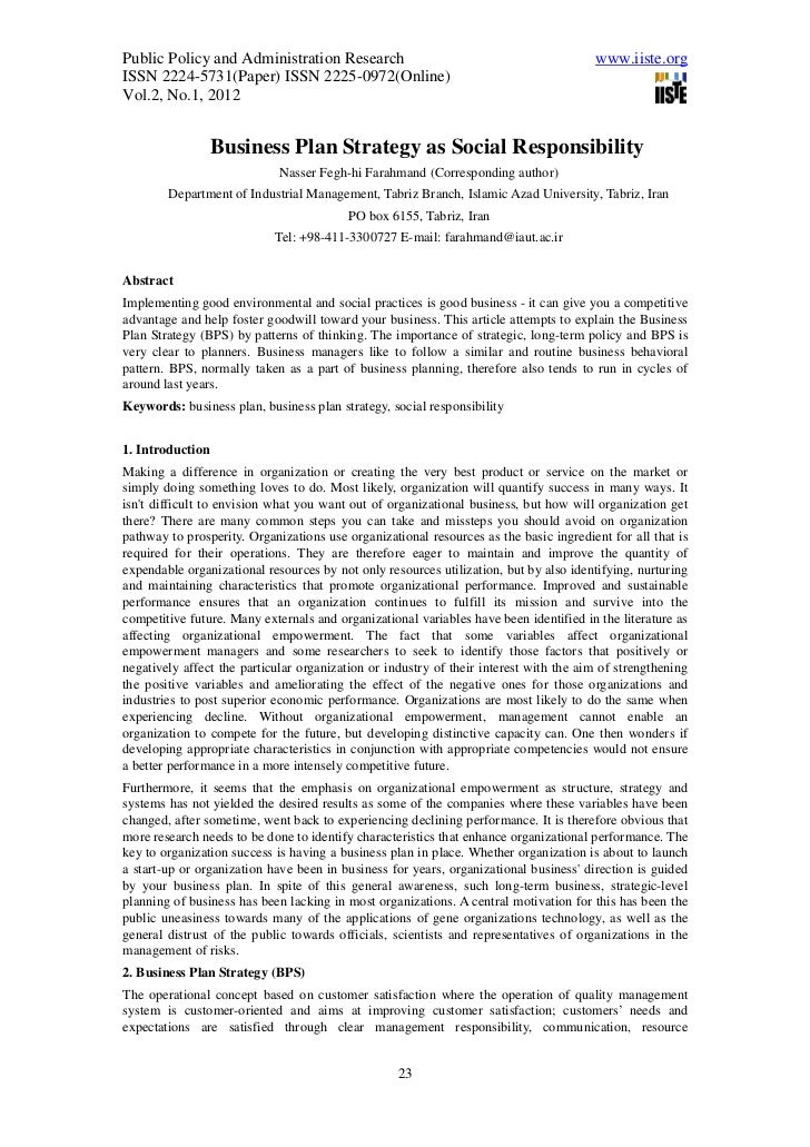 business plan csr business plan csr