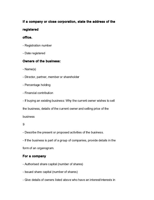 How to prepare a business plan when purchasing a business - The