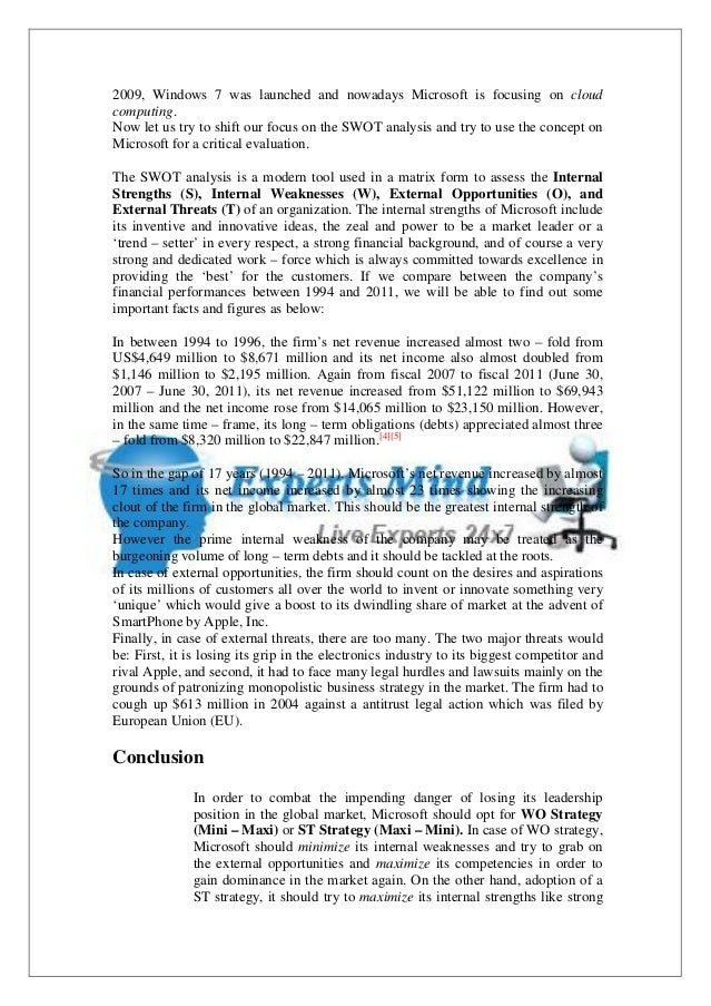 Case study business and marketing strategy of microsoft