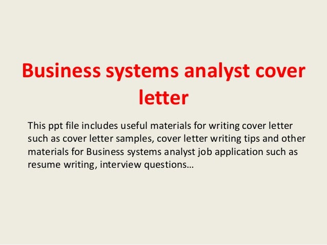 credit analyst cover letter