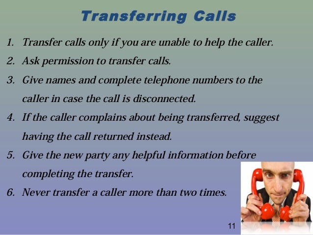 business tele communication ettiquettes transferring calls