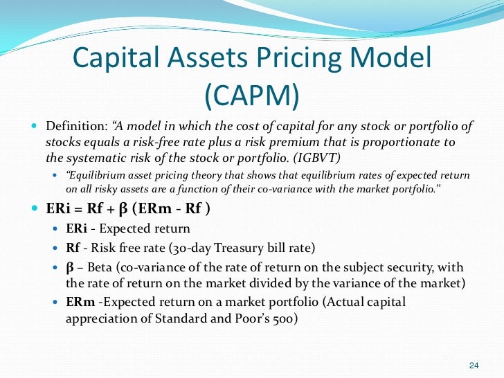 an analysis of the theory of the capital asset pricing model an analysis of the theory of the capital asset pricing model