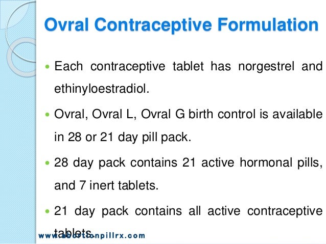 Ovral 28 Morning After Pill