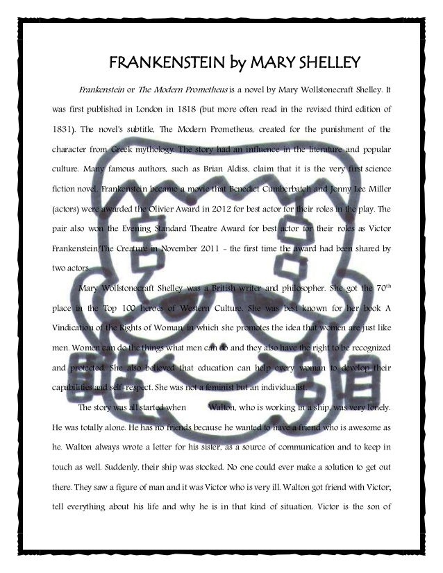 Frankenstein analysis essay