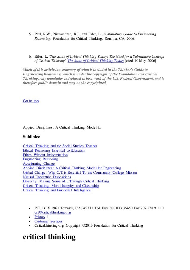 The Five Types of Reasoning: Philosophy Forums