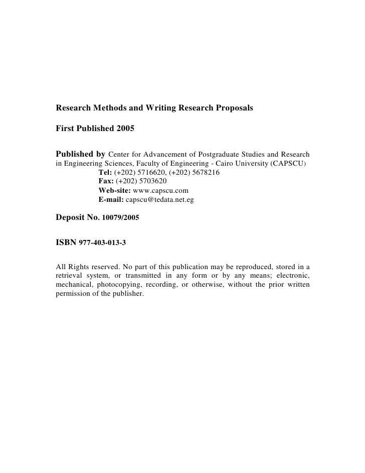 Sample Dissertation Proposals