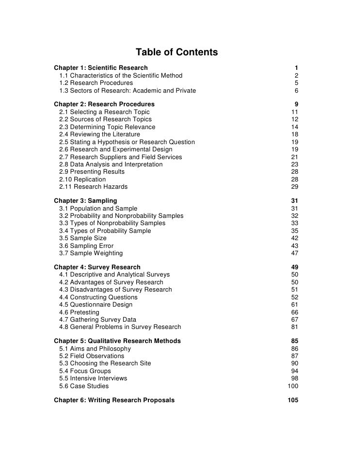 Draft of a research proposal pdf