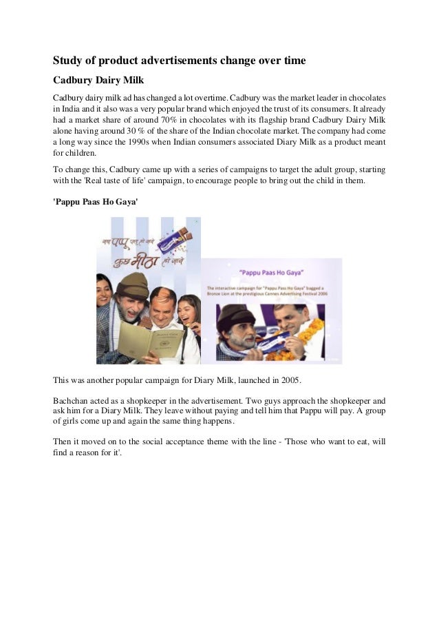 Cadbury Dairy Milk Product life cycle