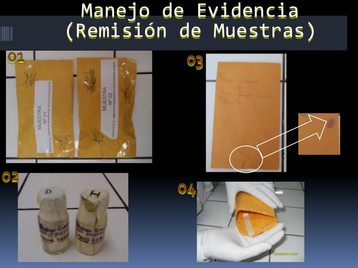 Cadena de custodia de la evidencia