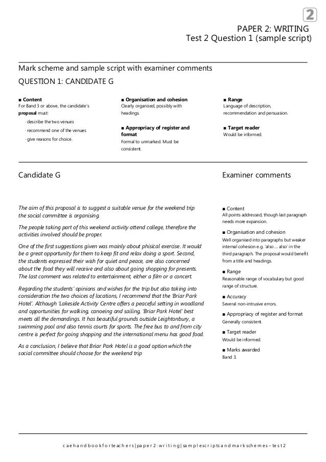 Cae Exam Essay Writing