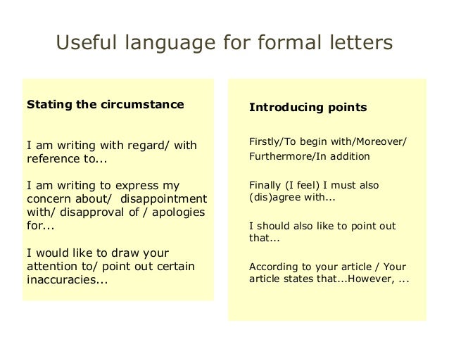 How to write opinion letter