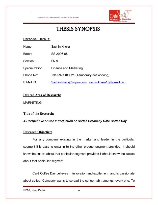 Goal and scope of the thesis