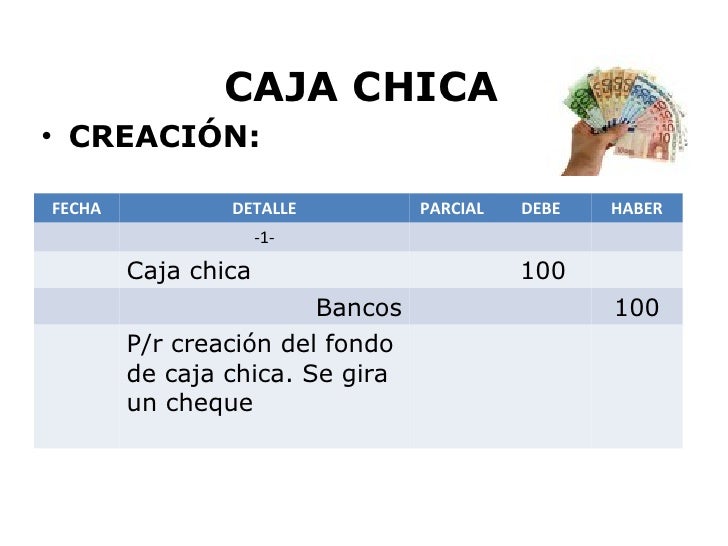 Caja chica y bancos