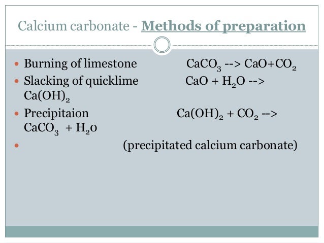 Calcium Carbonate Uses In Industry