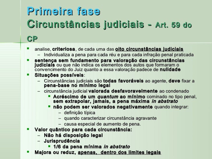Causas De Aumento E Diminuição De Pena