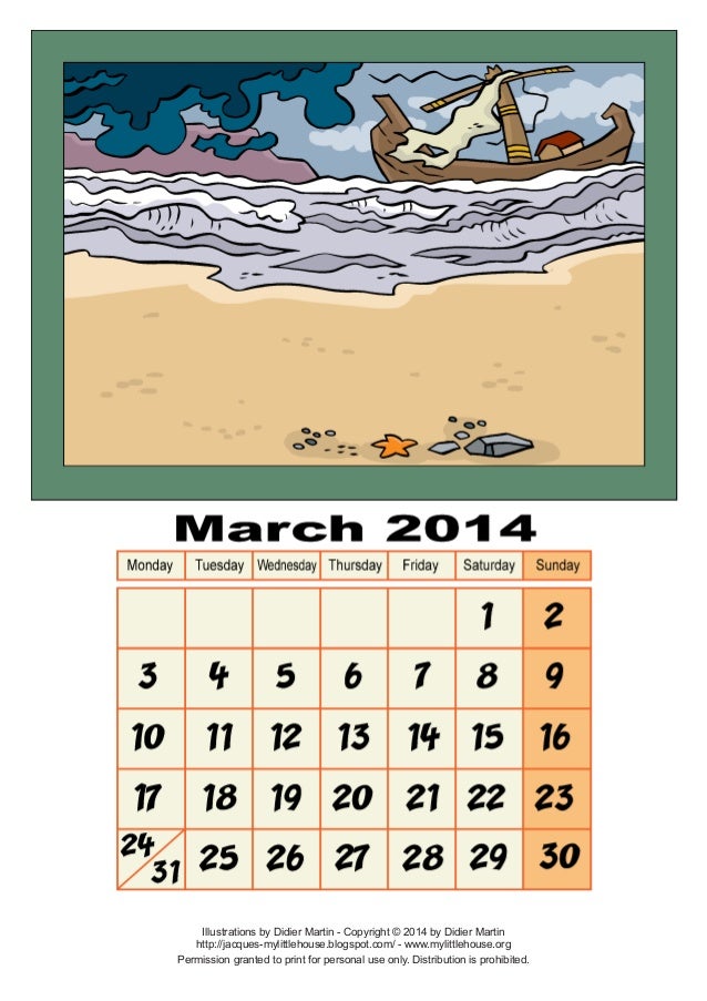 Calendar mar2014