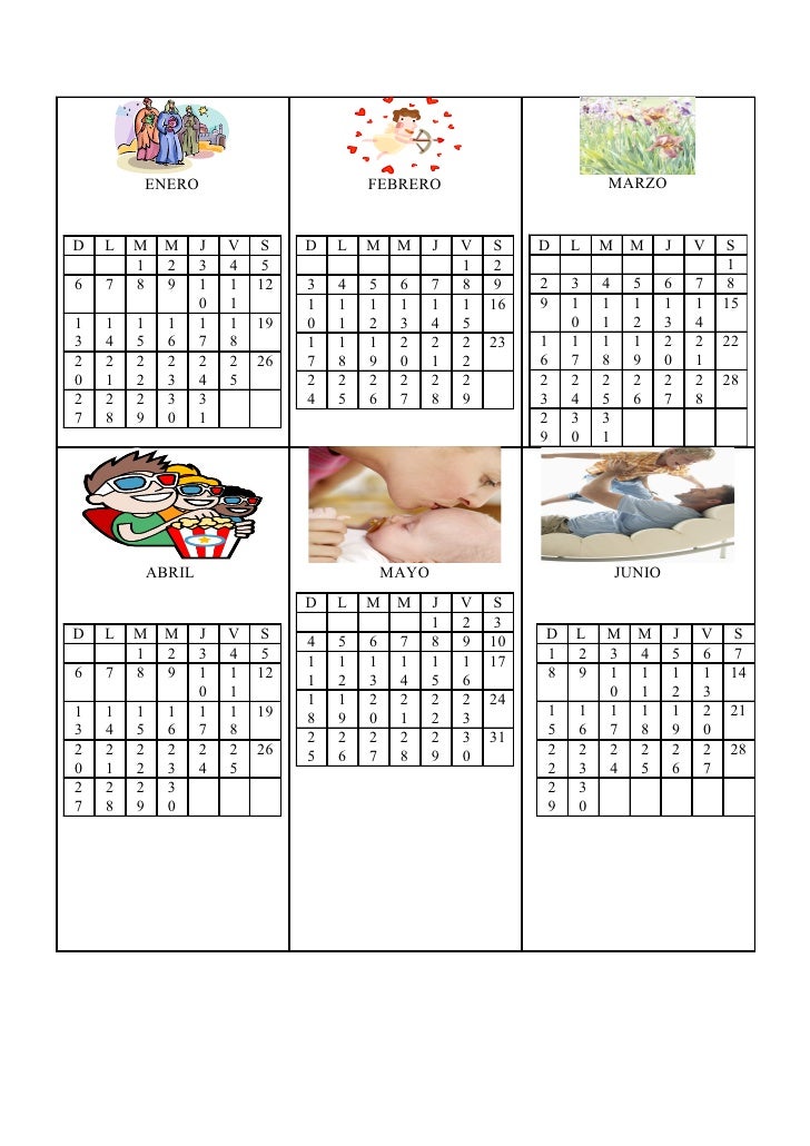 Calendario Para Ninos | newhairstylesformen2014.com Calendario Para Ninos | newhairstylesformen2014.com