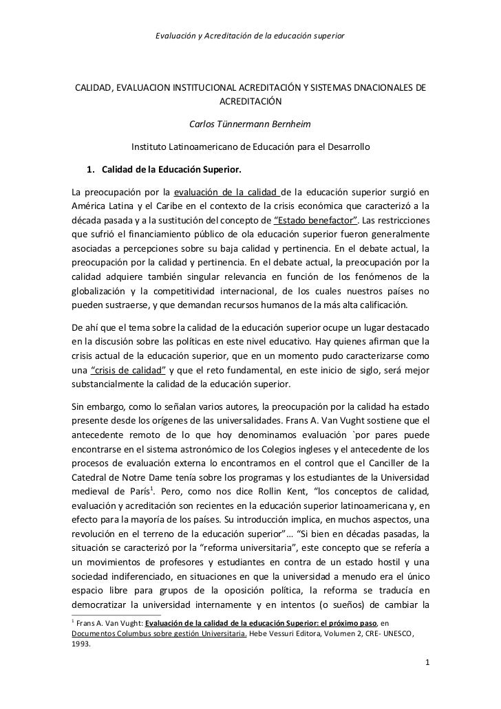 EDUCACION SUPERIOR CALIDAD educacion superior calidad: