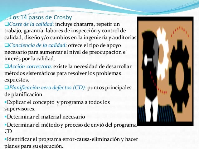 Calidad las aportaciones de crosby
