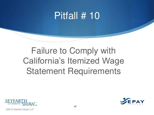 statement wage contractor compliance