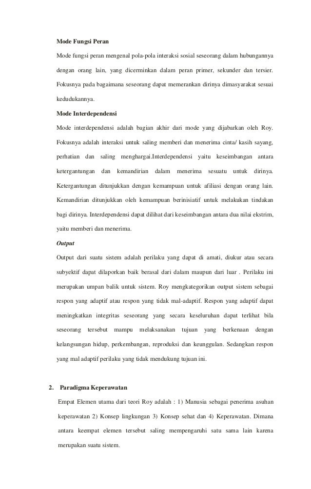 1. KONSEP DASAR KEPERAWATAN TEORI DAN MODEL KEPERAWATAN ...