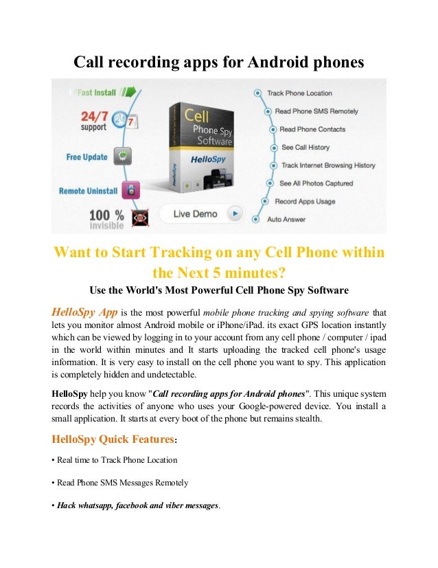 Call recording apps for Android phonesWant to Start Tracking on any ...