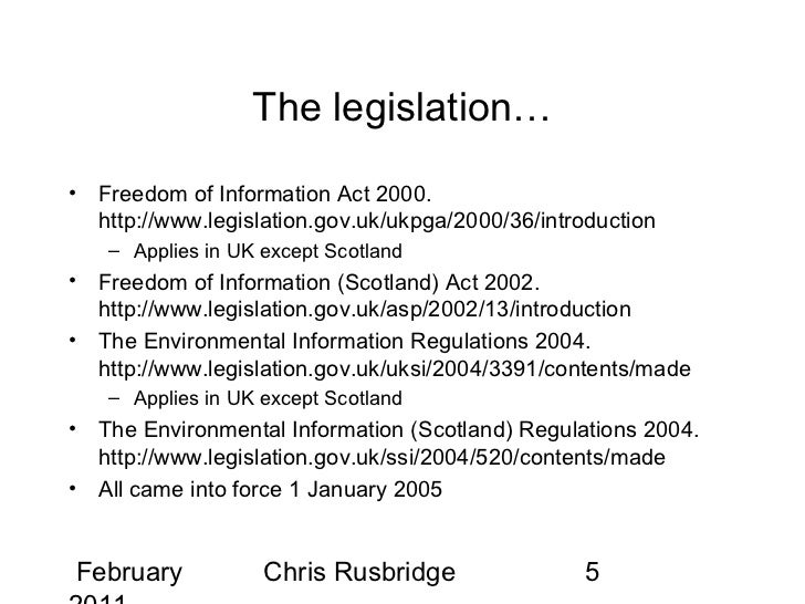 Freedom of information essay