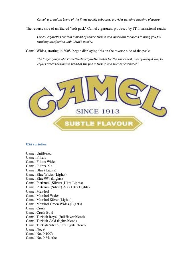 Camel menthol silver coupons