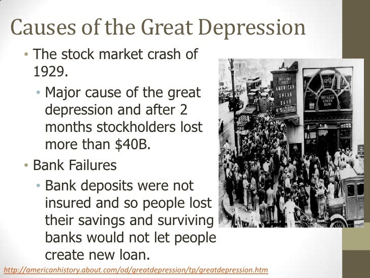 information stock market crash great depression causes